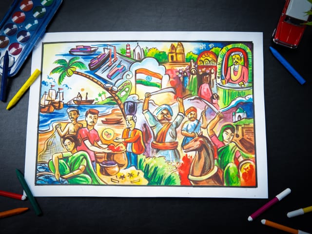 The 1st prize drawing, by Nilishka K