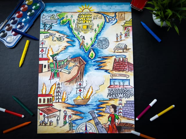 The 2nd prize drawing, by Chinmayi S