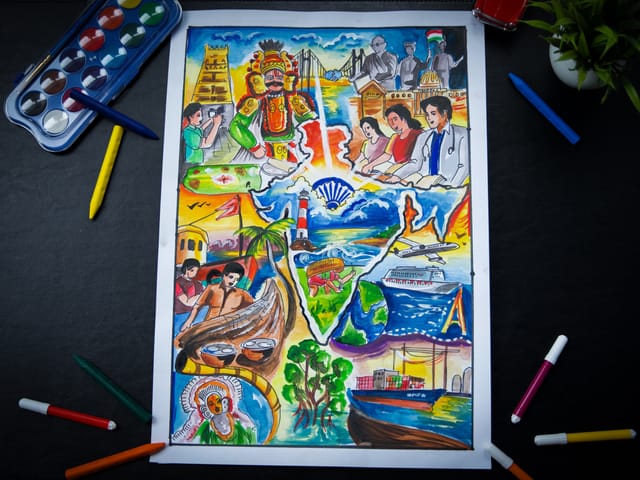 The 3rd prize drawing, by Keerthan